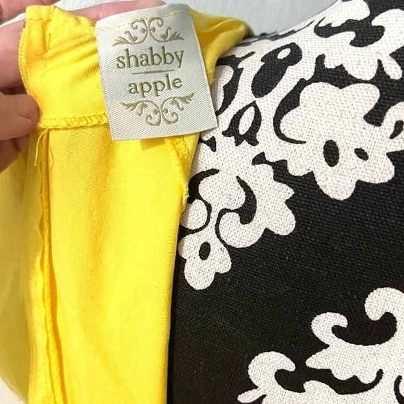 💛Shabby Apple,Vibrant Yellow Dress, Layered Upper, Slimming Bottom, Size S💛 - Picture 10 of 10